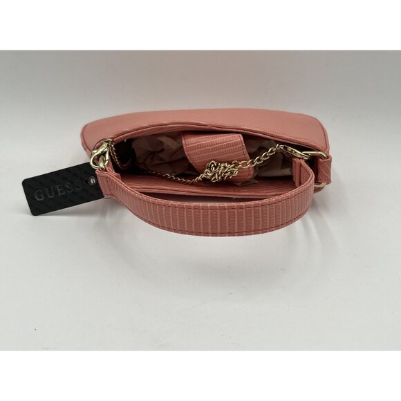 Guess Glen Mini Hobo Bag Fuji Sunrise New W/Tags With Detachable Crossbody Chain - Picture 9 of 11